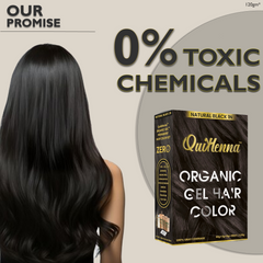 QuikHenna Zero Allergic 1N Natural Black Damage Free Organic Gel Hair Color 120g